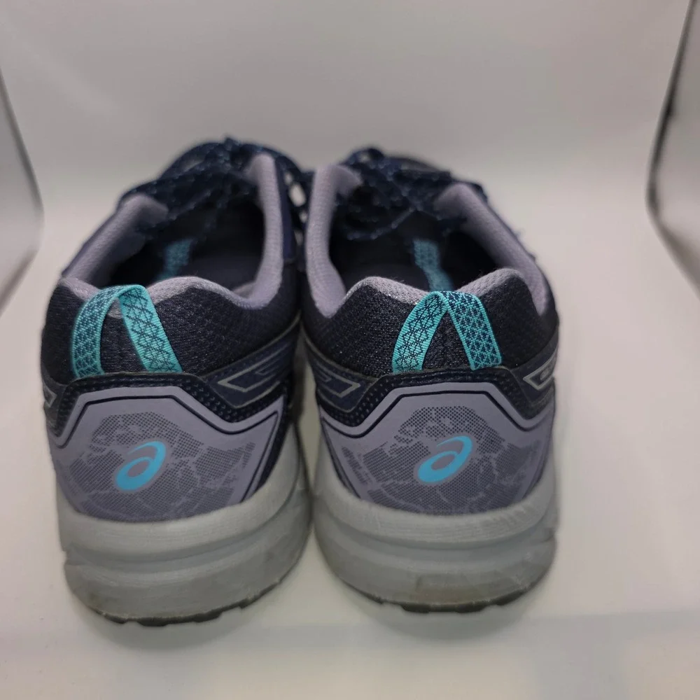 ASICS Gel Venture 7 Womens 11 Wide Navy Blue Trail Running Shoes 1012A477